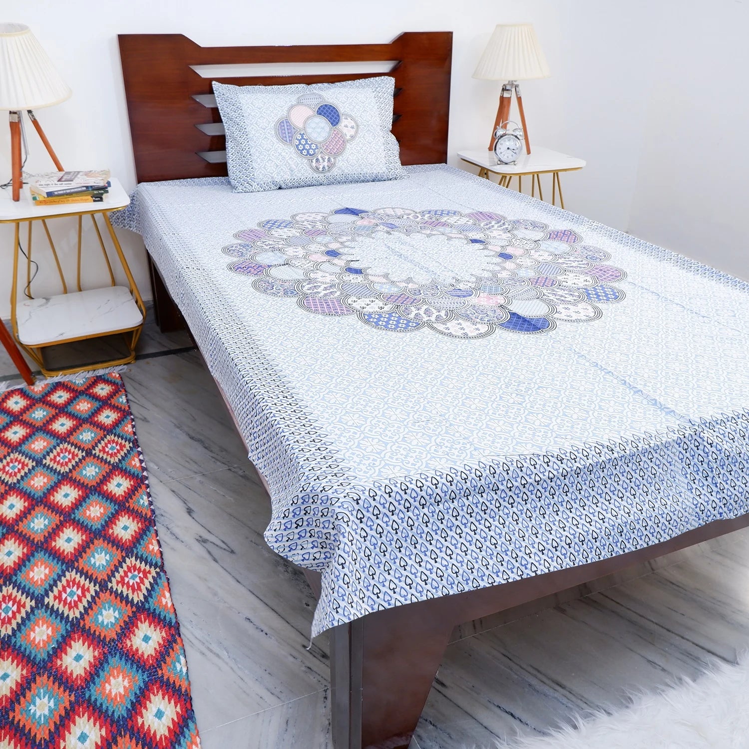 100% Pure Cotton Bed Sheet | Sana